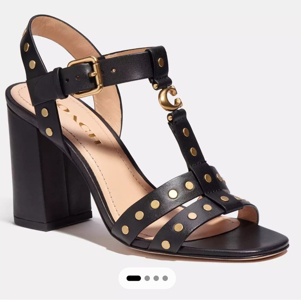 Coach Margaret sandals in black